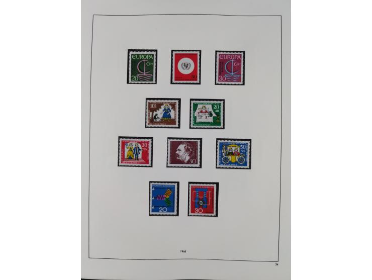 1948/2001, vorwiegend postfrische Sammlung, dabei Bund, Berlin und DDR in den Hauptnummern augenscheinlich komplett, außerdem