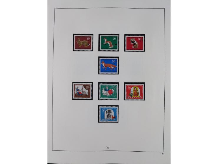 1948/2001, vorwiegend postfrische Sammlung, dabei Bund, Berlin und DDR in den Hauptnummern augenscheinlich komplett, außerdem