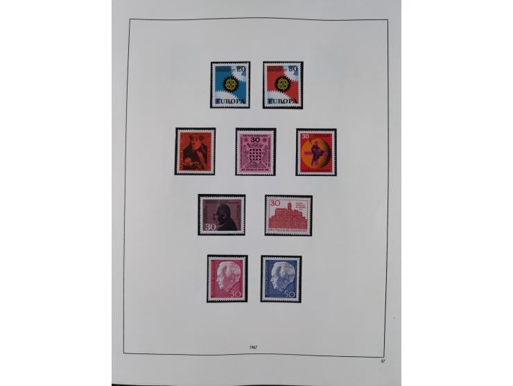 1948/2001, vorwiegend postfrische Sammlung, dabei Bund, Berlin und DDR in den Hauptnummern augenscheinlich komplett, außerdem