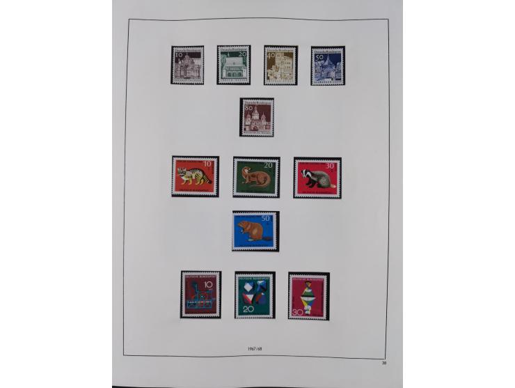 1948/2001, vorwiegend postfrische Sammlung, dabei Bund, Berlin und DDR in den Hauptnummern augenscheinlich komplett, außerdem