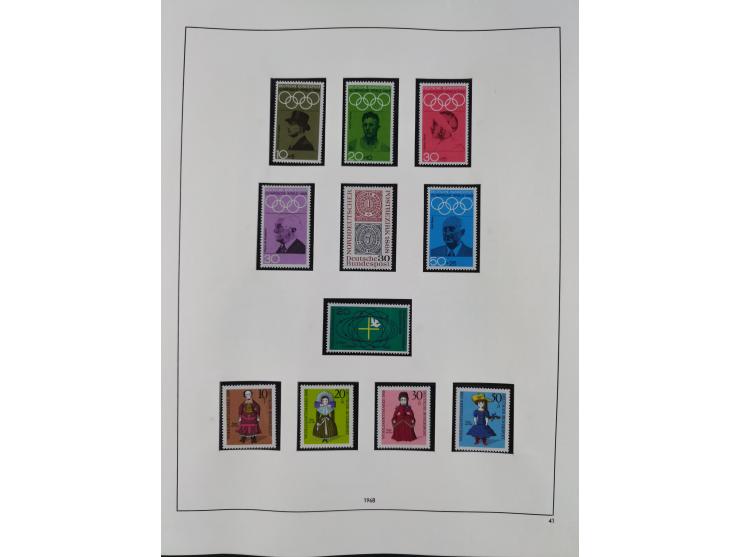 1948/2001, vorwiegend postfrische Sammlung, dabei Bund, Berlin und DDR in den Hauptnummern augenscheinlich komplett, außerdem