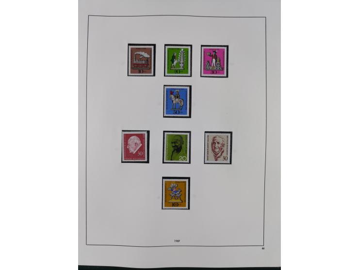 1948/2001, vorwiegend postfrische Sammlung, dabei Bund, Berlin und DDR in den Hauptnummern augenscheinlich komplett, außerdem