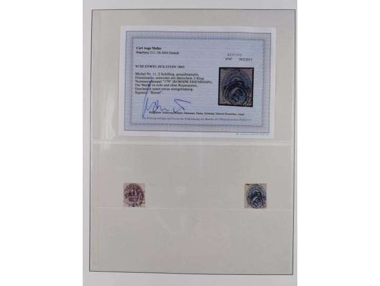 1850/67, gestempelte Sammlung mit 9 Briefen, dabei u.a. Mi. 1a und 12 (je Attest Jakubek)