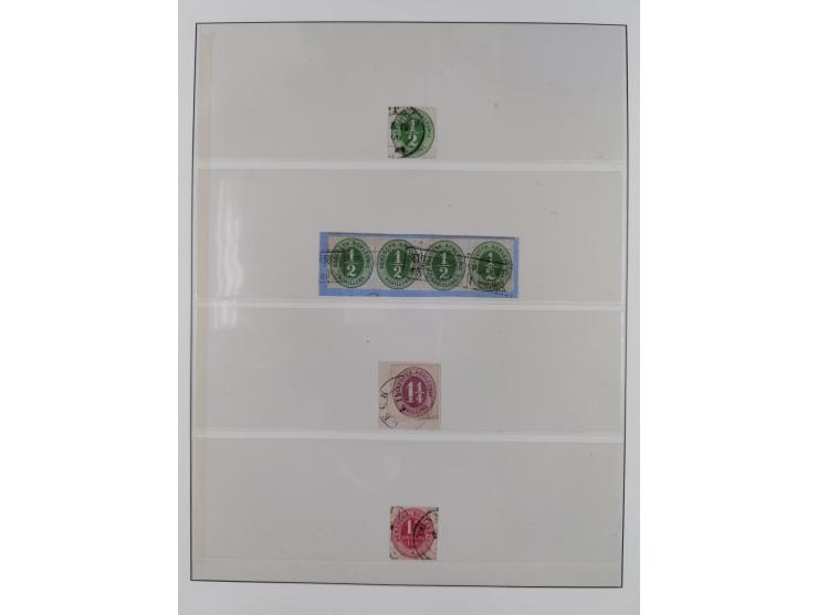 1850/67, gestempelte Sammlung mit 9 Briefen, dabei u.a. Mi. 1a und 12 (je Attest Jakubek)