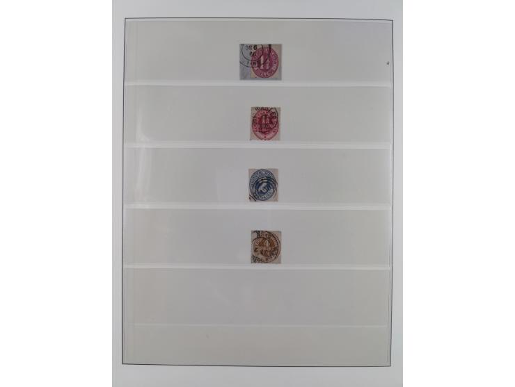 1850/67, gestempelte Sammlung mit 9 Briefen, dabei u.a. Mi. 1a und 12 (je Attest Jakubek)