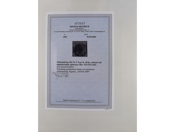 1851/1920, gestempelte Sammlung mit fast allen Farben und vielen Typen, dabei u.a. Mi. 1c, 2b, 4c, 5 I und II, 10 a, 11 b, 15