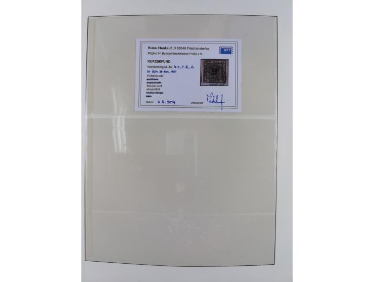 1851/1920, gestempelte Sammlung mit fast allen Farben und vielen Typen, dabei u.a. Mi. 1c, 2b, 4c, 5 I und II, 10 a, 11 b, 15