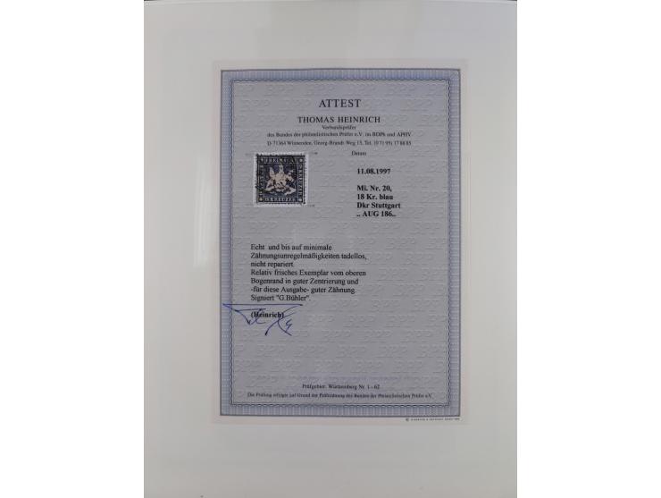 1851/1920, gestempelte Sammlung mit fast allen Farben und vielen Typen, dabei u.a. Mi. 1c, 2b, 4c, 5 I und II, 10 a, 11 b, 15