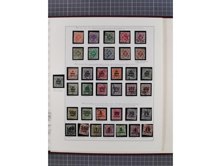 1851/1920, gestempelte Sammlung mit fast allen Farben und vielen Typen, dabei u.a. Mi. 1c, 2b, 4c, 5 I und II, 10 a, 11 b, 15