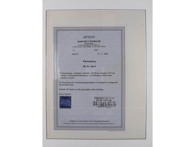 1851/1920, gestempelte Sammlung mit fast allen Farben und vielen Typen, dabei u.a. Mi. 1c, 2b, 4c, 5 I und II, 10 a, 11 b, 15