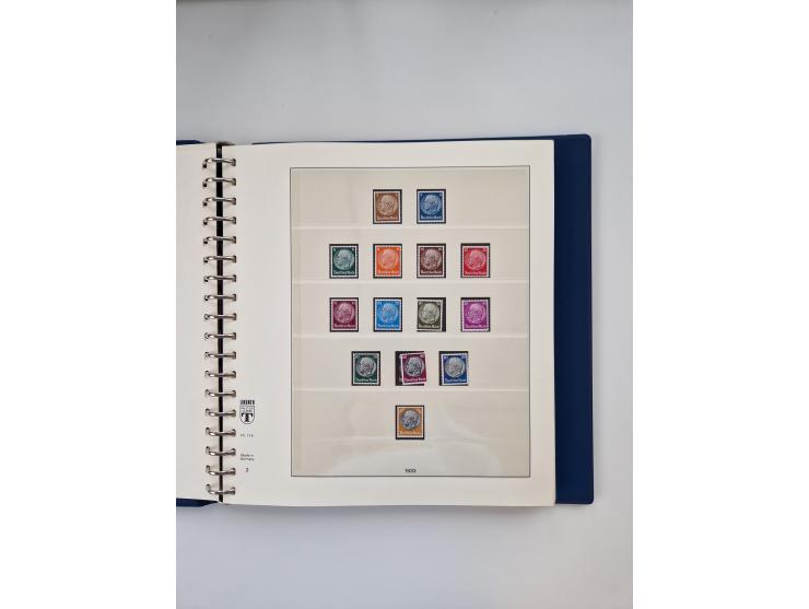 1933/45, meist postfrische, in den Hauptnummern augenscheinlich komplette, Sammlung, des Weiteren etwas Bes. WK. II inkl. Eis