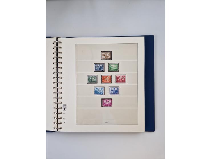 1933/45, meist postfrische, in den Hauptnummern augenscheinlich komplette, Sammlung, des Weiteren etwas Bes. WK. II inkl. Eis