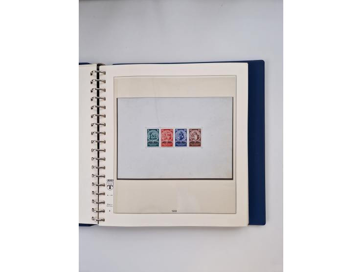 1933/45, meist postfrische, in den Hauptnummern augenscheinlich komplette, Sammlung, des Weiteren etwas Bes. WK. II inkl. Eis