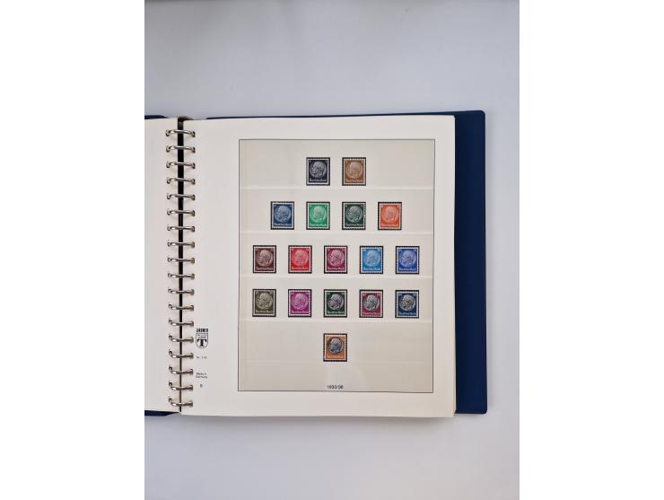 1933/45, meist postfrische, in den Hauptnummern augenscheinlich komplette, Sammlung, des Weiteren etwas Bes. WK. II inkl. Eis