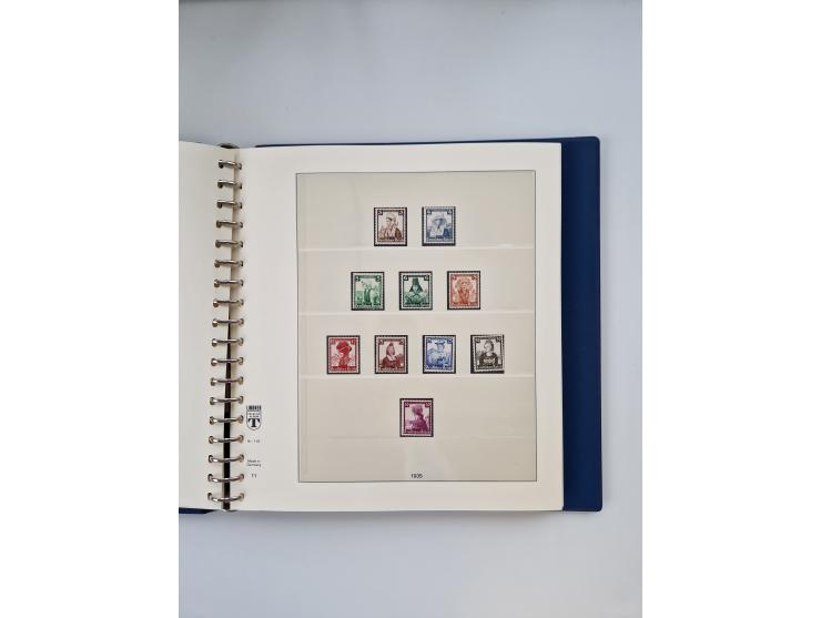 1933/45, meist postfrische, in den Hauptnummern augenscheinlich komplette, Sammlung, des Weiteren etwas Bes. WK. II inkl. Eis