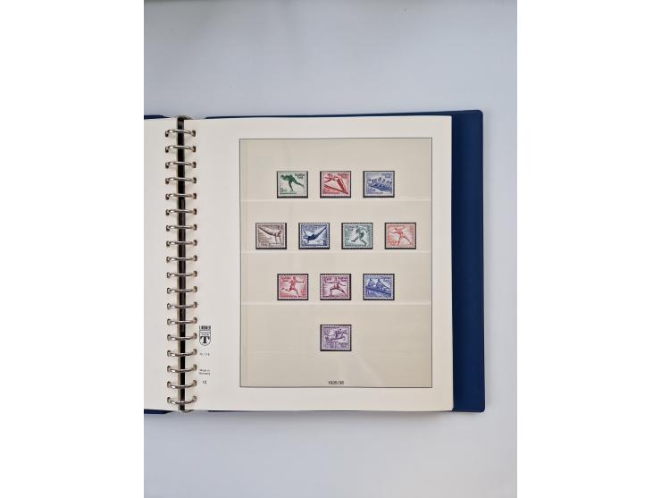 1933/45, meist postfrische, in den Hauptnummern augenscheinlich komplette, Sammlung, des Weiteren etwas Bes. WK. II inkl. Eis