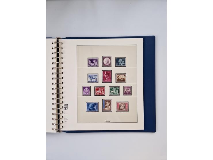 1933/45, meist postfrische, in den Hauptnummern augenscheinlich komplette, Sammlung, des Weiteren etwas Bes. WK. II inkl. Eis