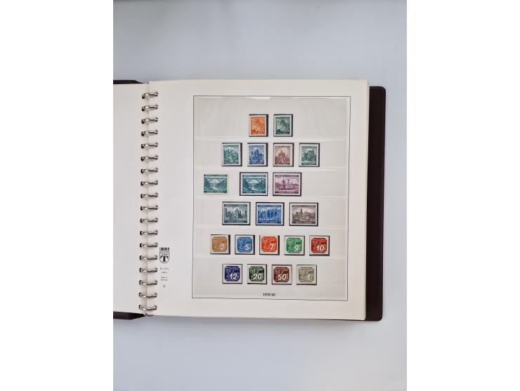 1933/45, meist postfrische, in den Hauptnummern augenscheinlich komplette, Sammlung, des Weiteren etwas Bes. WK. II inkl. Eis