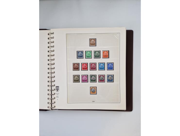 1933/45, meist postfrische, in den Hauptnummern augenscheinlich komplette, Sammlung, des Weiteren etwas Bes. WK. II inkl. Eis