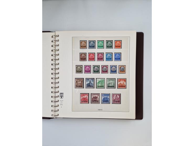 1933/45, meist postfrische, in den Hauptnummern augenscheinlich komplette, Sammlung, des Weiteren etwas Bes. WK. II inkl. Eis