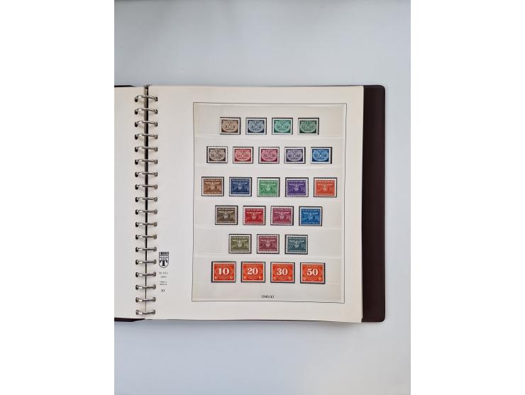 1933/45, meist postfrische, in den Hauptnummern augenscheinlich komplette, Sammlung, des Weiteren etwas Bes. WK. II inkl. Eis