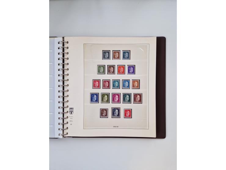 1933/45, meist postfrische, in den Hauptnummern augenscheinlich komplette, Sammlung, des Weiteren etwas Bes. WK. II inkl. Eis