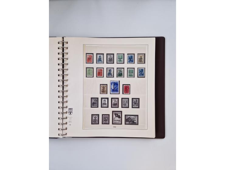 1933/45, meist postfrische, in den Hauptnummern augenscheinlich komplette, Sammlung, des Weiteren etwas Bes. WK. II inkl. Eis