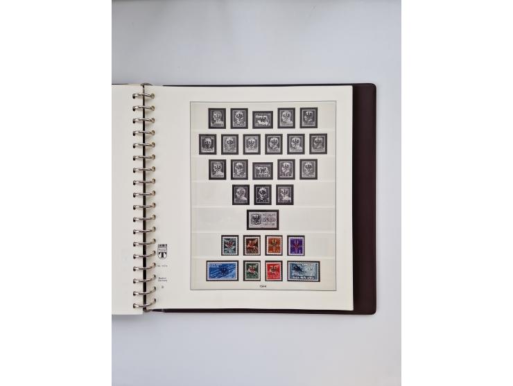 1933/45, meist postfrische, in den Hauptnummern augenscheinlich komplette, Sammlung, des Weiteren etwas Bes. WK. II inkl. Eis