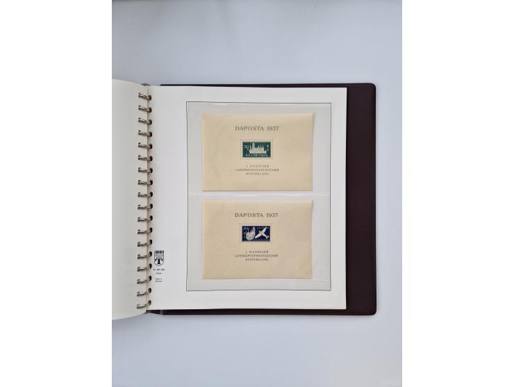 1933/45, meist postfrische, in den Hauptnummern augenscheinlich komplette, Sammlung, des Weiteren etwas Bes. WK. II inkl. Eis