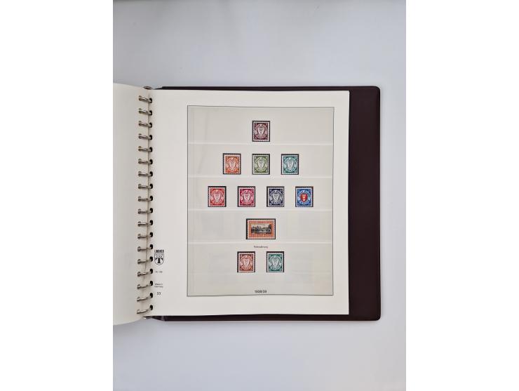 1933/45, meist postfrische, in den Hauptnummern augenscheinlich komplette, Sammlung, des Weiteren etwas Bes. WK. II inkl. Eis