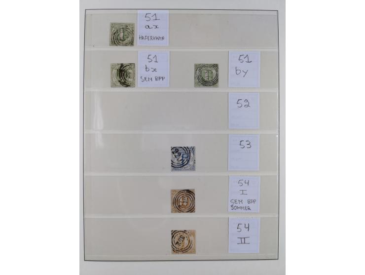 1851/67, gestempelte Sammlungen Bergedorf, Sachsen, Taxis und NDP&nbsp;