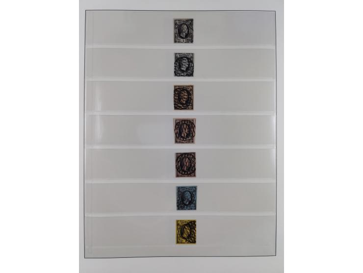 1851/67, gestempelte Sammlungen Bergedorf, Sachsen, Taxis und NDP&nbsp;