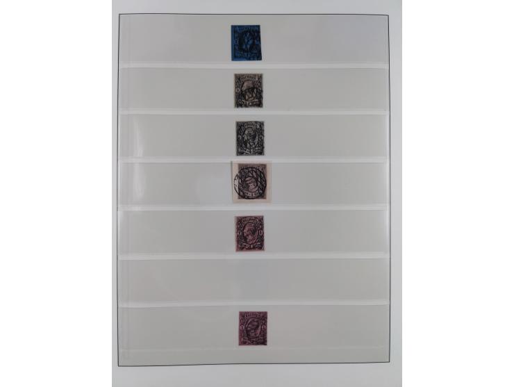 1851/67, gestempelte Sammlungen Bergedorf, Sachsen, Taxis und NDP&nbsp;