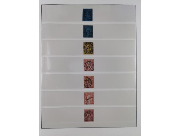 1851/67, gestempelte Sammlungen Bergedorf, Sachsen, Taxis und NDP&nbsp;