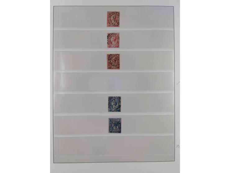 1851/67, gestempelte Sammlungen Bergedorf, Sachsen, Taxis und NDP&nbsp;