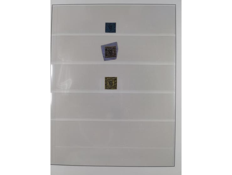 1851/67, gestempelte Sammlungen Bergedorf, Sachsen, Taxis und NDP&nbsp;