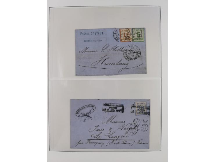 1851/67, gestempelte Sammlungen Bergedorf, Sachsen, Taxis und NDP&nbsp;