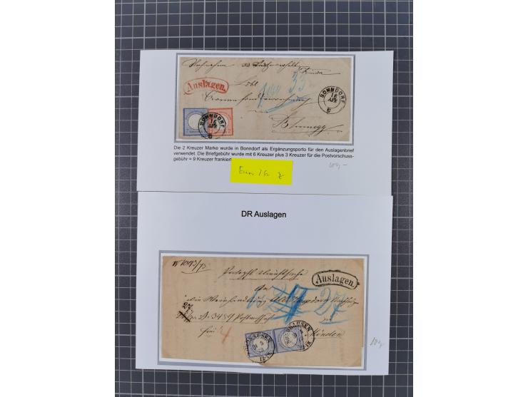 1850/2008, ungebraucht/postfrischer und gestempelter Bestand in Steckbüchern, eine gestempelte Teil-Sammlung in zwei Vordruck