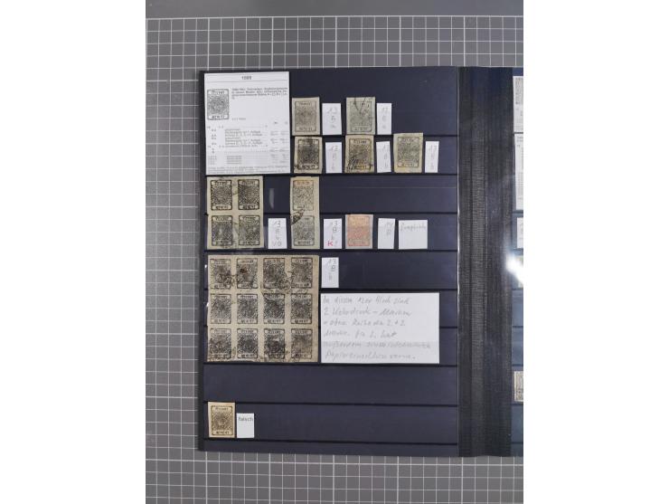 1881/99 (ca.), unused and &nbsp;used small collection including several tete beche pairs