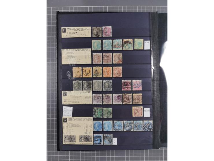 1854/1910 (ca.), collection with also several hundred stamps Feudatory and Convention States, with some covers and postal sta