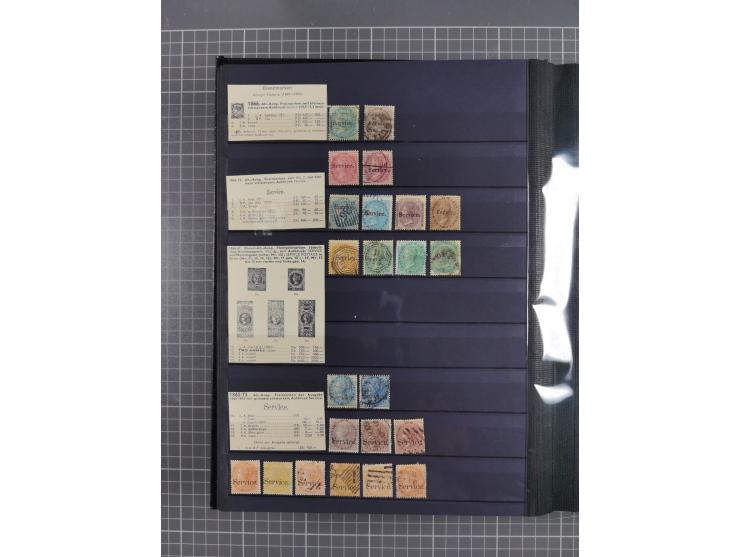 1854/1910 (ca.), collection with also several hundred stamps Feudatory and Convention States, with some covers and postal sta