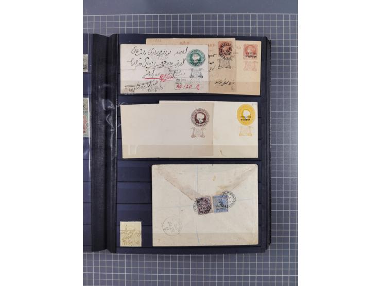 1854/1910 (ca.), collection with also several hundred stamps Feudatory and Convention States, with some covers and postal sta