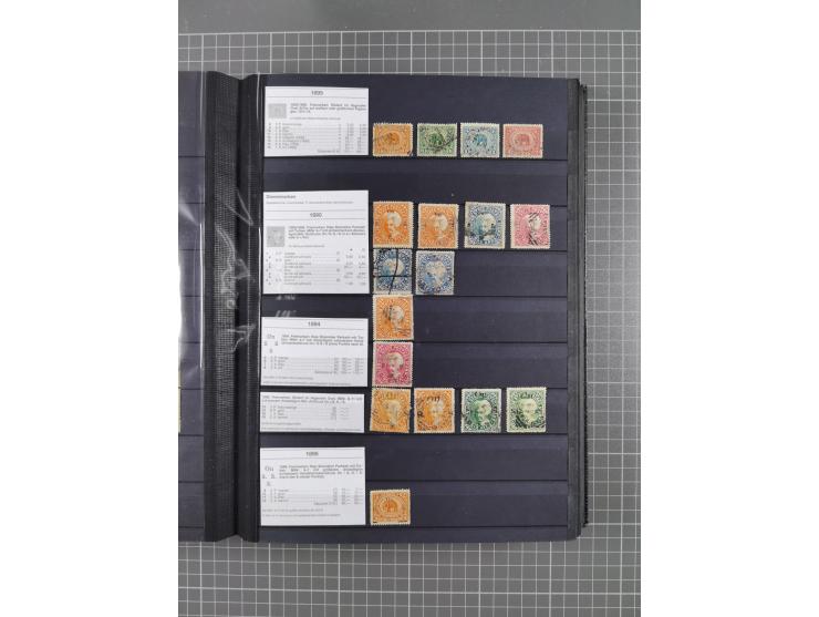 1854/1910 (ca.), collection with also several hundred stamps Feudatory and Convention States, with some covers and postal sta