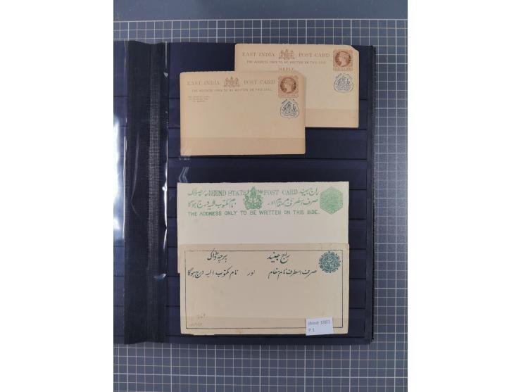 1854/1910 (ca.), collection with also several hundred stamps Feudatory and Convention States, with some covers and postal sta