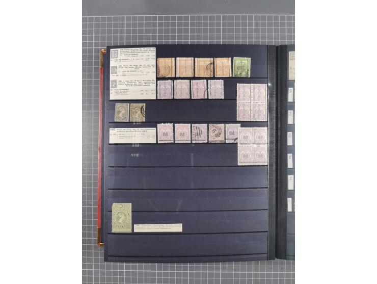 1869/1900, used, somewhat specialised collection including occupation; also some entires, censor marks and -lables, cancellat