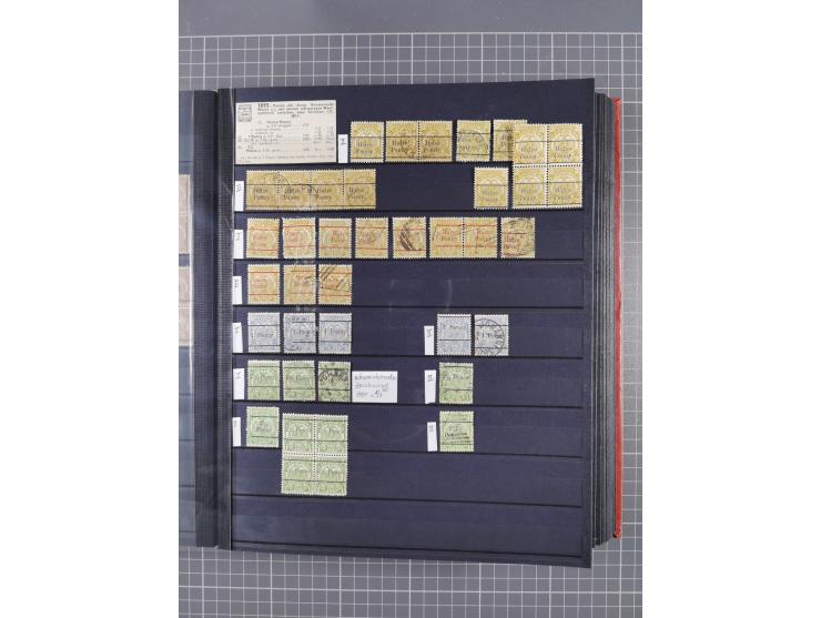 1869/1900, used, somewhat specialised collection including occupation; also some entires, censor marks and -lables, cancellat