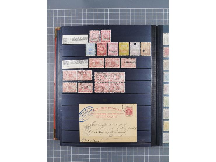 1869/1900, used, somewhat specialised collection including occupation; also some entires, censor marks and -lables, cancellat