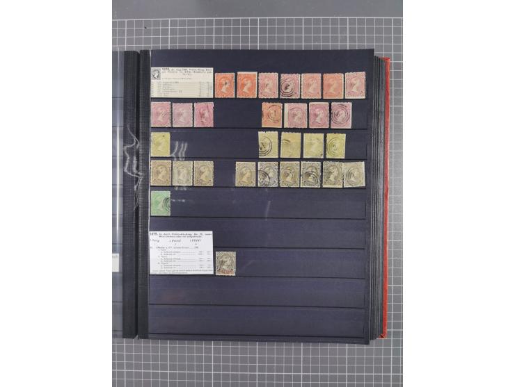 1869/1900, used, somewhat specialised collection including occupation; also some entires, censor marks and -lables, cancellat