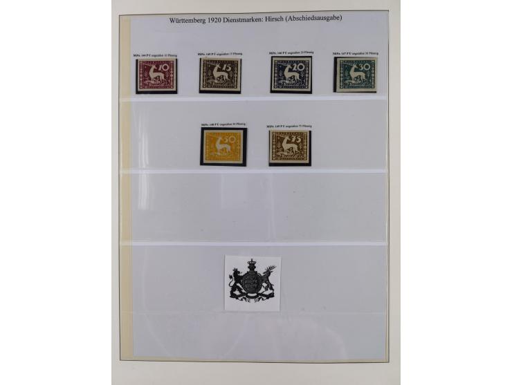 1851/1920, meist gestempelte Sammlung, dabei u.a. elf 18 Kreuzer Werte, teils mit seltenen Plattenfehlern, dabei u.a. Mi.-Nr.