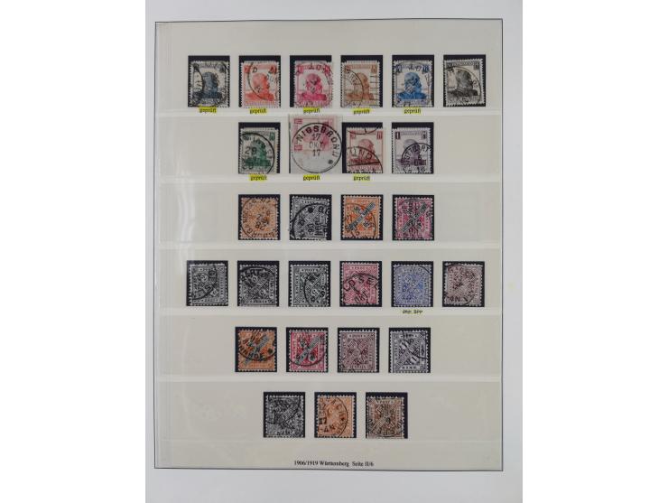 1851/1920, meist gestempelte Sammlung, dabei u.a. elf 18 Kreuzer Werte, teils mit seltenen Plattenfehlern, dabei u.a. Mi.-Nr.